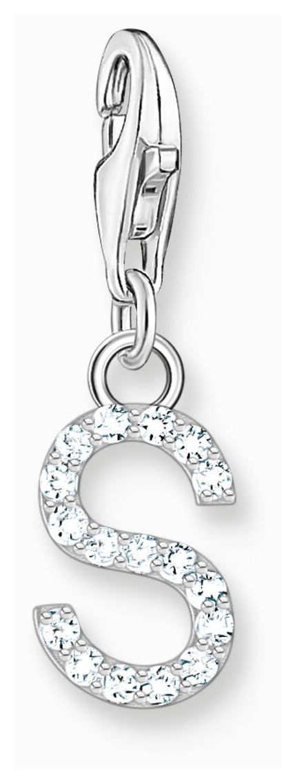 Thomas Sabo 1956-051-14 Charm Pendant Letter S With White Jewellery