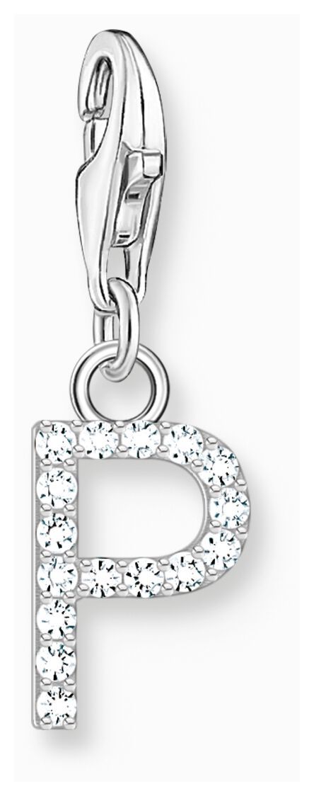 Thomas Sabo 1953-051-14 Charm Pendant Letter P With White Jewellery