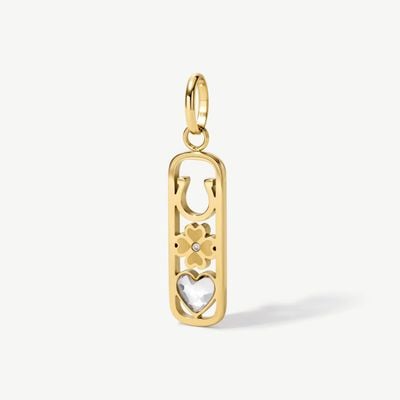 D.LOUISE Gold Tone Love And Luck Pendant CH08