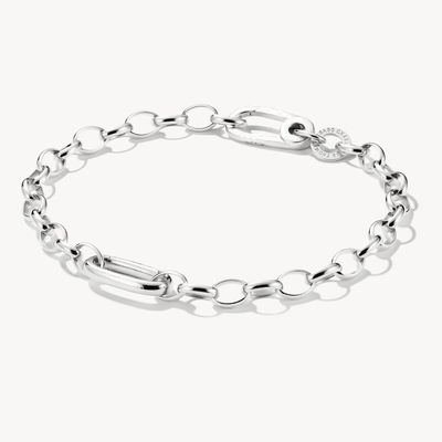 Thomas Sabo Charm Bracelet With Connect Link Silver C1202-001-21-L17