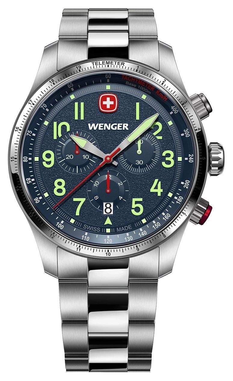 Wenger 01.0543.112 Terragraph Quartz Chronograph (43mm) Watch