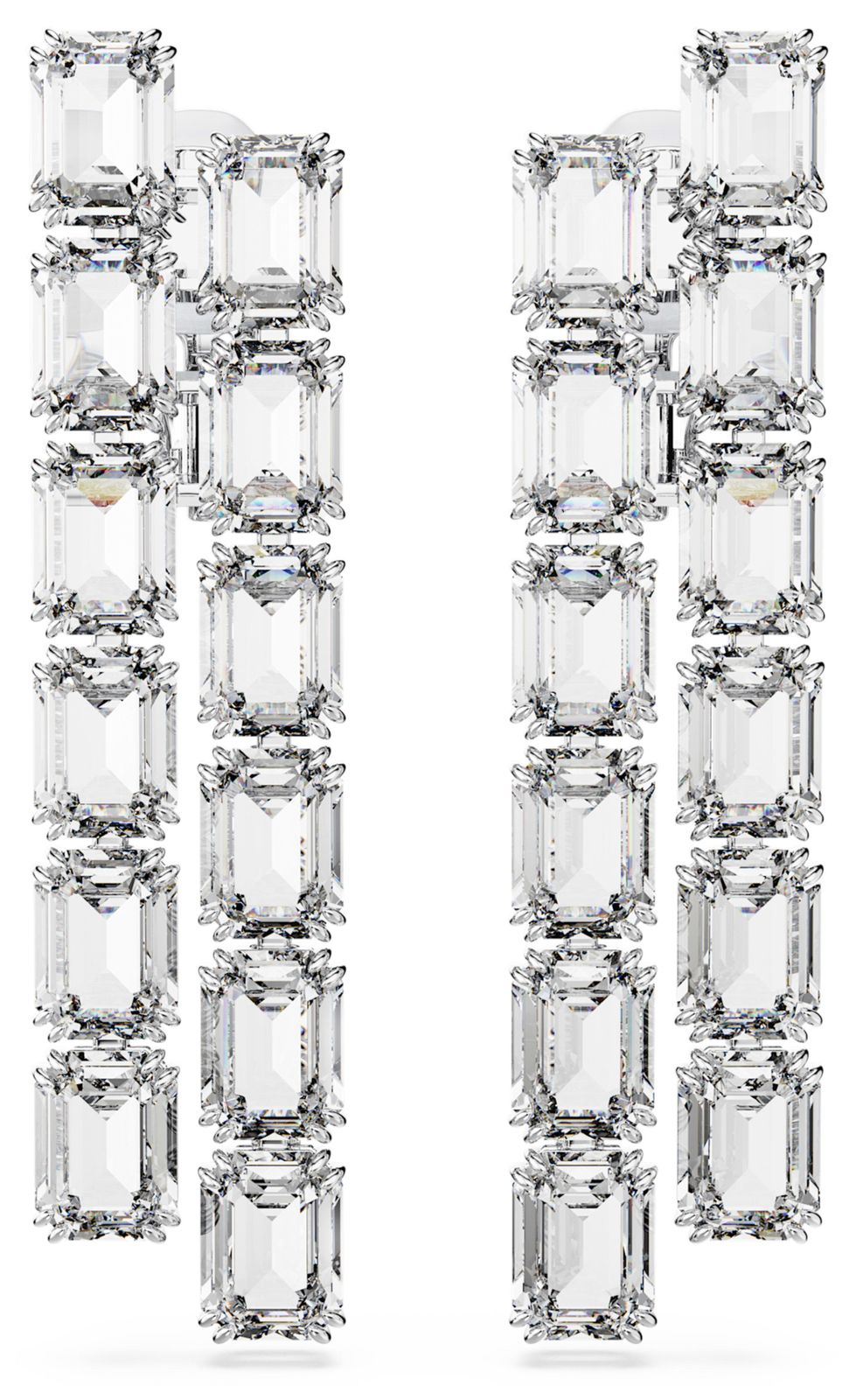 Swarovski 5696320 Millenia Clip Earrings Octagon Cut White Jewellery