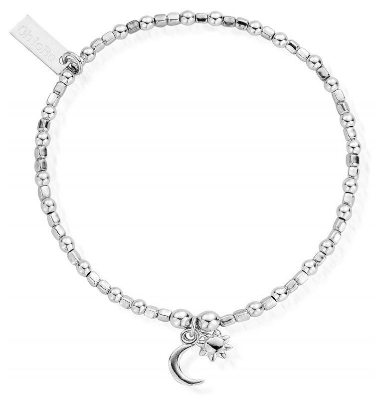 ChloBo SBCFB582 Women's | Mini Cube Dainty Moon And Sun | Jewellery