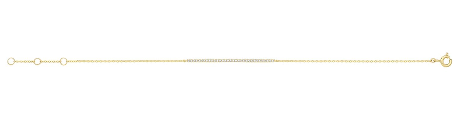 Treasure House BR653 Ladies 9ct Yellow Gold Cubic Zirconia Jewellery