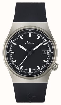 Sinn 544 Automatic (38.5mm) Matte Black Dial / Black Silicone Strap 544.010 SILICONE