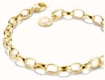 Thomas Sabo THOMAS SABO Charm Club Original Yellow Gold Tone Plated Oval Link Charm Bracelet X0031-S02-39-L17 - alternate view 2
