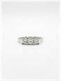Princess Natural Diamond 18ct White Gold Trilogy Ring JM1372