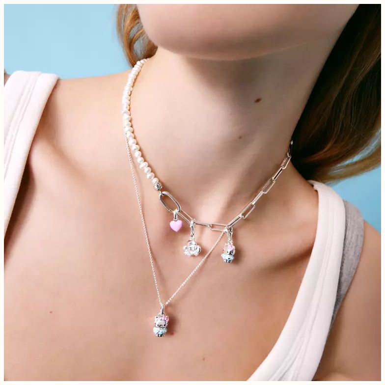 Thomas Sabo THOMAS SABO Pink Heart Charm – Connect CC13368-M02-9 - alternate view 3