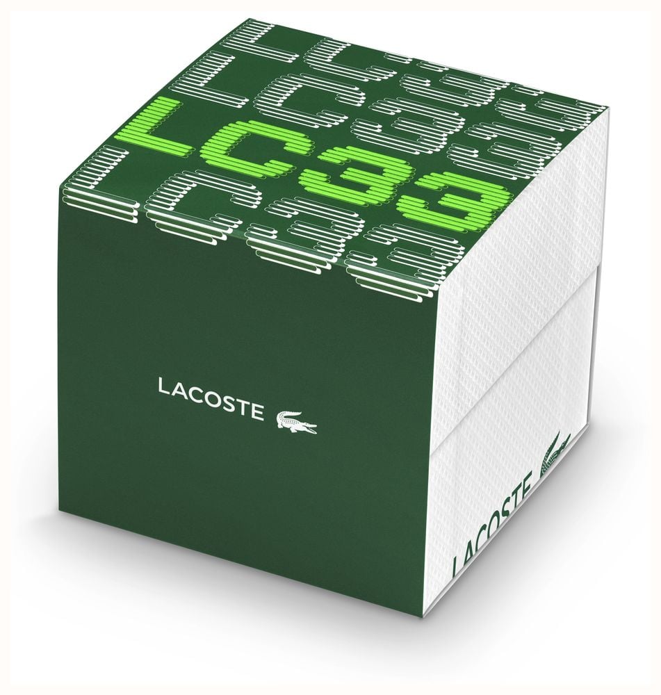 Lacoste Lc33 Dual-Display Multifunction Silver Dial Blue Silicone Strap Watch 2011515 - alternate view 6