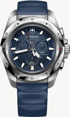 Victorinox I.N.O.X. Chrono (43mm) Blue Dial / Blue Rubber Strap 241984
