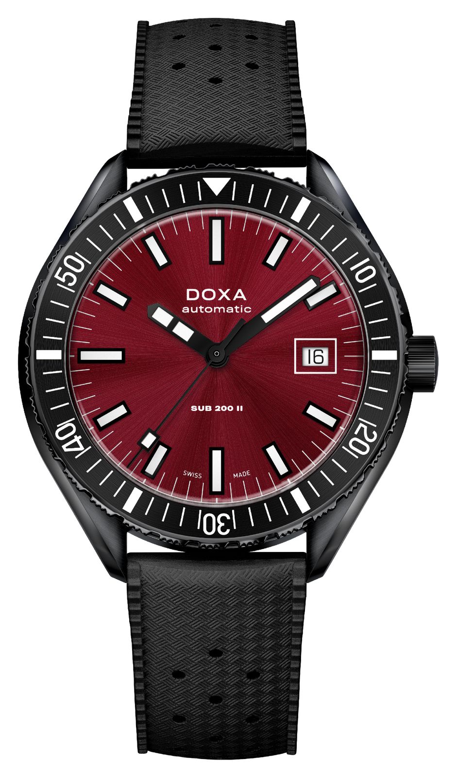 DOXA 795.70.161.20 SUB 200 II Redcoral (44mm) Red Sunray Watch