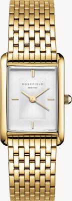 Rosefield Heirloom (23.5mm) White Dial / Gold-Plated Stainless Steel Bracelet HWGSG-H01