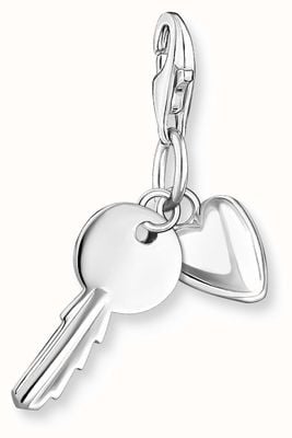 Thomas Sabo Key & Heart Charm - 925 Sterling Silver 0349-001-12