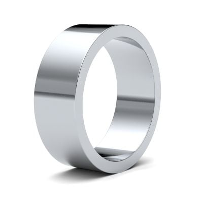 James Moore Wedding Rings | Palladium | 7mm | Light | Flat | AG_7GLF-PD