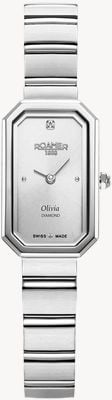 Roamer Olivia Diamond Quartz (18 x 29mm) Silver Dial / Stainless Steel Bracelet 627845 41 19 20