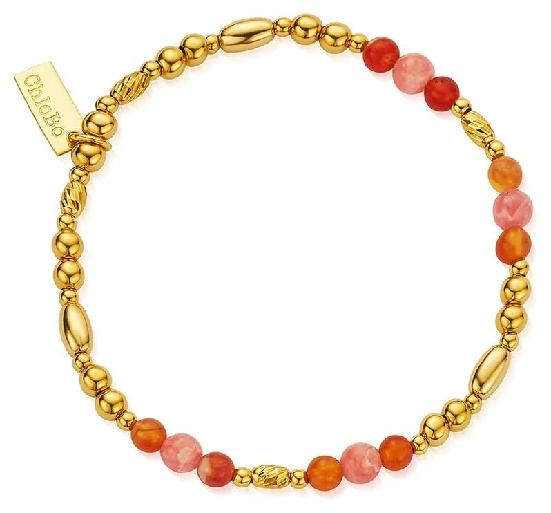 ChloBo GBFARHO Sunset Solstice Bracelet - 18ct Gold Plated Jewellery