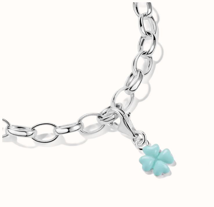 Thomas Sabo Green Cloverleaf Charm – Original 2257-M02-6 - alternate view 2
