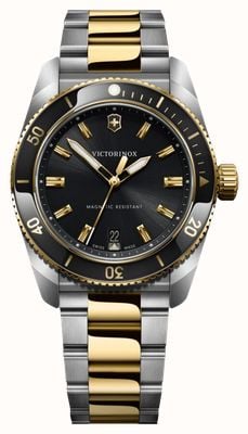 Victorinox Maverick Quartz (39mm) Black Dial / Two-Tone Stainless Steel Bracelet 242102