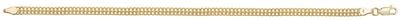 Treasure House Women's 9ct Yellow Gold 7.5 Inches Flat Woven Bracelet BR592