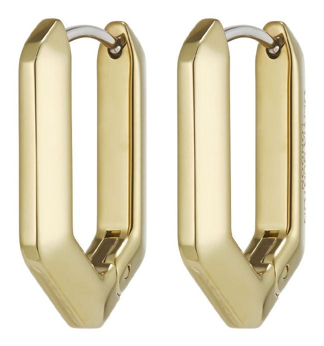 Olivia Burton 24100613 Honeycomb Geo Gold Plated Hoop Jewellery