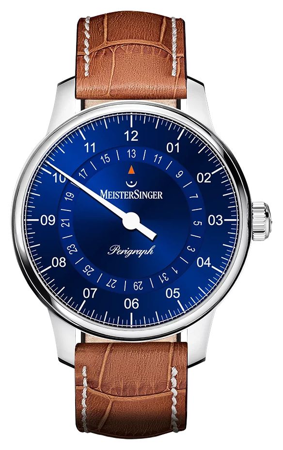 MeisterSinger BM1108 Perigraph (38mm) Sunburst Blue Dial / Watch