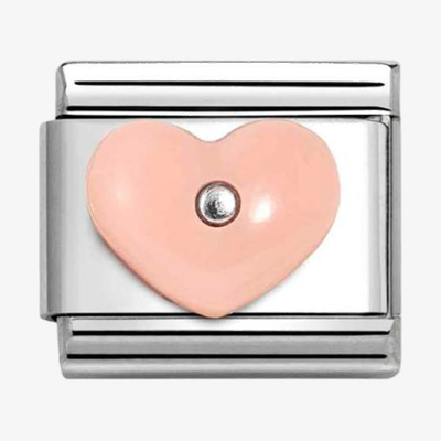 Nomination Classic Heart Sterling Silver & Steel Charm 330509/18