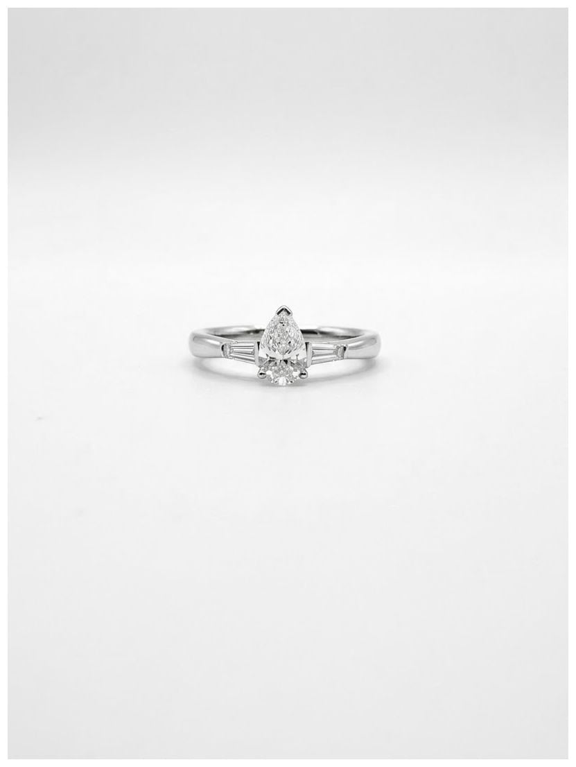 James Moore & Co TRL32362 0.55ct Baguette & Pear Natural Jewellery