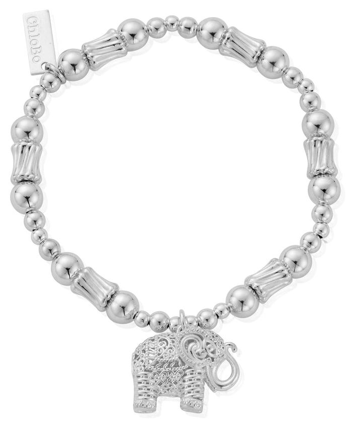 ChloBo SBTRC3524 Corrugated Twist Sacred Elephant Bracelet Jewellery