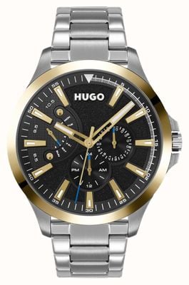 HUGO #LEAP Casual | Black Dial | Stainless Steel Bracelet 1530174