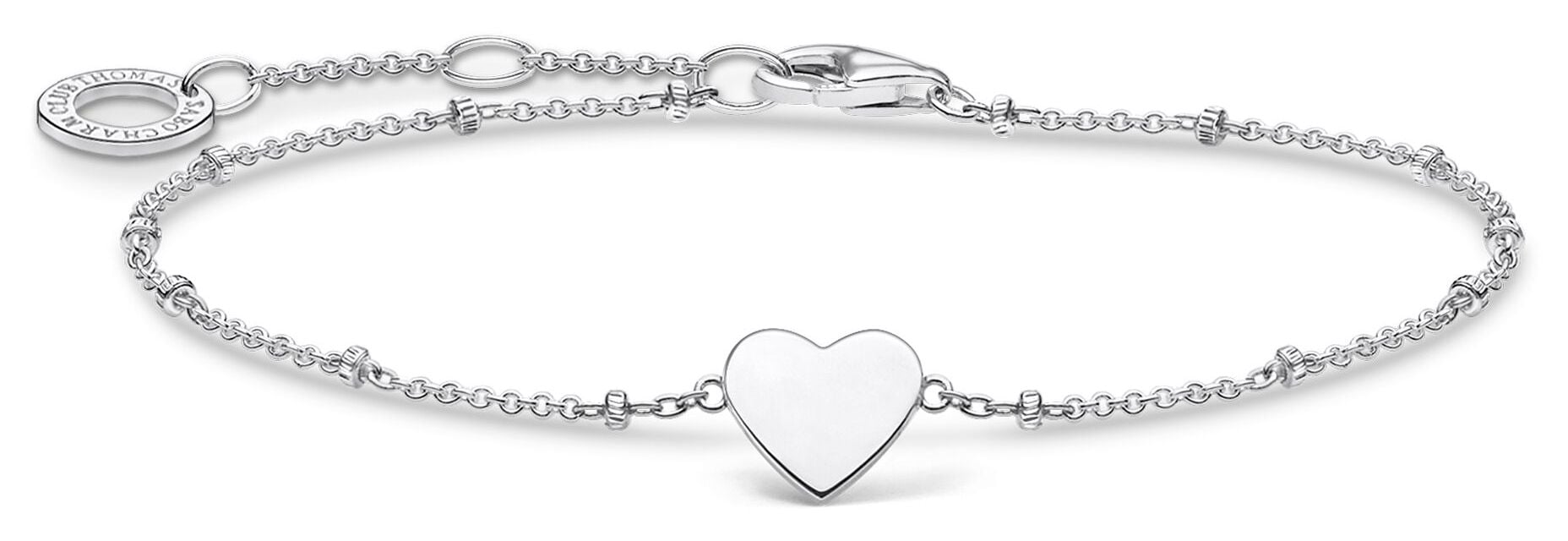 Thomas Sabo A1991-001-21-L19V Silver Heart Motif Engravable Jewellery
