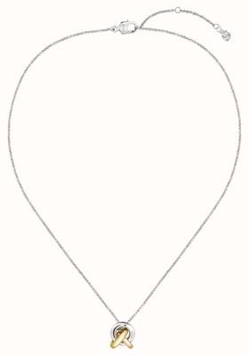 BOSS Jewellery Women's Harmonie Tri-Tone Love Knot Pendant Necklace 1580771