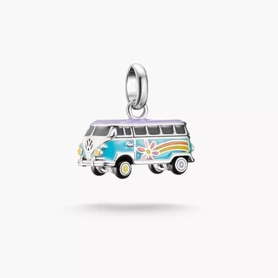 Thomas Sabo Silver Charm Pendant Volkswagen Hippie Bus Connect CC1324-664-7