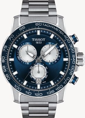 Tissot Super Sport Blue Chronograph Stainless Steel T1256171104100