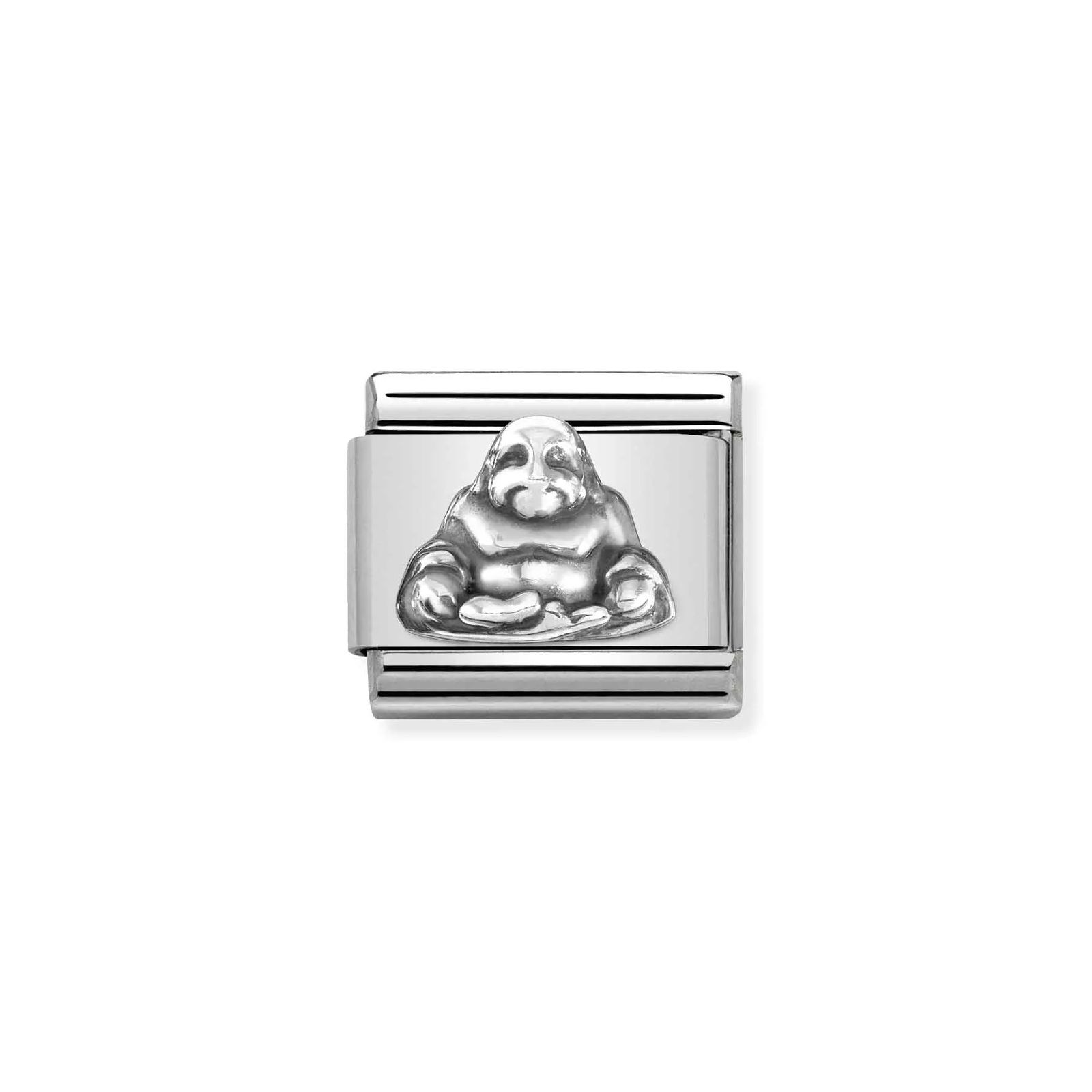 Nomination 330101/52 Classic Buddha Sterling Silver & Steel Jewellery