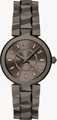 Armani Exchange Two-Hand Quartz (34mm) Brown Sunray Dial / Brown PVD Stainless Steel Bracelet AX4410