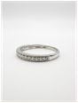 0.25ct Round Brilliant Natural Diamond 9ct White Gold Half Eternity Ring J57077 - alternate view 2