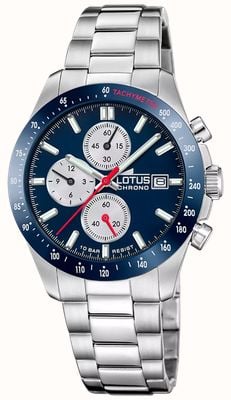 Lotus Sport Chronograph (39mm) Blue Dial / Stainless Steel Bracelet L18994/5