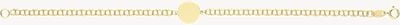 Treasure House Ladies 9ct Yellow Gold Round ID Bracelet BR671