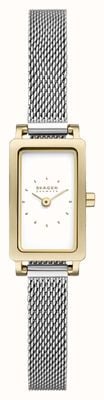 Skagen Women's Hagen Micro (30mm) White Rectangular Dial / Stainless Steel Mesh Bracelet SKW3147