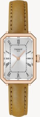 Tissot SRV Quartz (21.8mm) Silver Sunray Dial / Brown Leather Strap T1601103603300