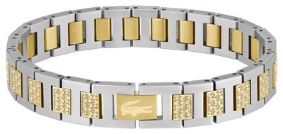 Lacoste Metropole Crystal & Two Tone Gold IP Stainless Steel Bracelet Watch 2040636