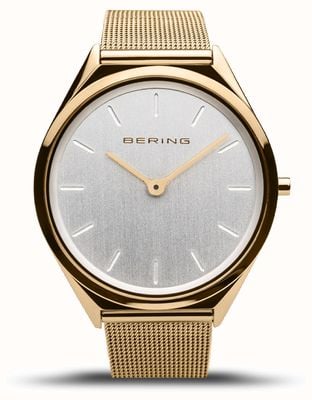 Bering | Unisex | Ultra-Slim | Gold Mesh Bracelet | 17039-334