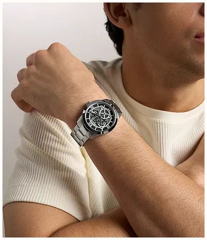 Fossil Townsman Big Tic 42 mm Stainless Steel Watch FS6192 - alternate view 3