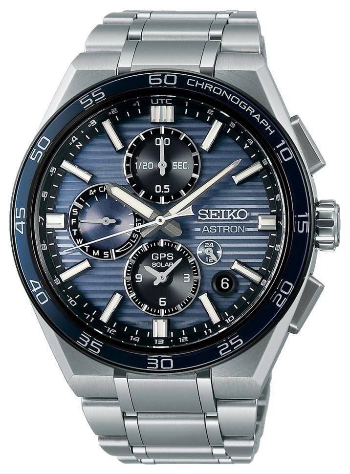 Seiko SSH175J1 Astron âSlate Blueâ 5X GPS Solar Dual- Watch