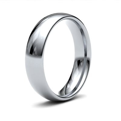 James Moore Wedding Rings | Platinum | 5mm | Medium | Traditional Court | AG_5LMC-PT