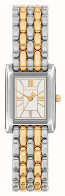 Michael Kors Essex (22mm) White Dial / Two-Tone Stainless Steel Bracelet MK4999