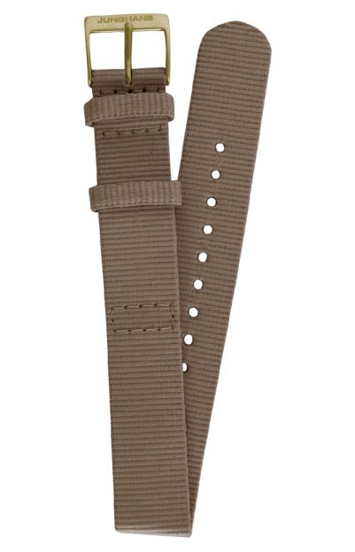 Junghans 420506834 Strap Only Textile Strap Hazelnut Brown Watch
