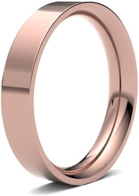 James Moore Wedding Ring  | 9ct Rose Gold | 4mm | Heavy | Size Flat Court | AG_4GHE-9R AG_4GHE-9R
