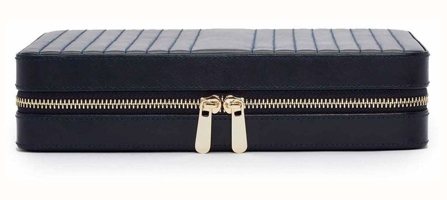 WOLF Maria Large Zip Case - Navy Blue 766117