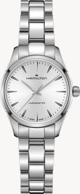 Hamilton Jazzmaster Quartz (32mm) Silver Sunray Dial / Stainless Steel Bracelet H32301181